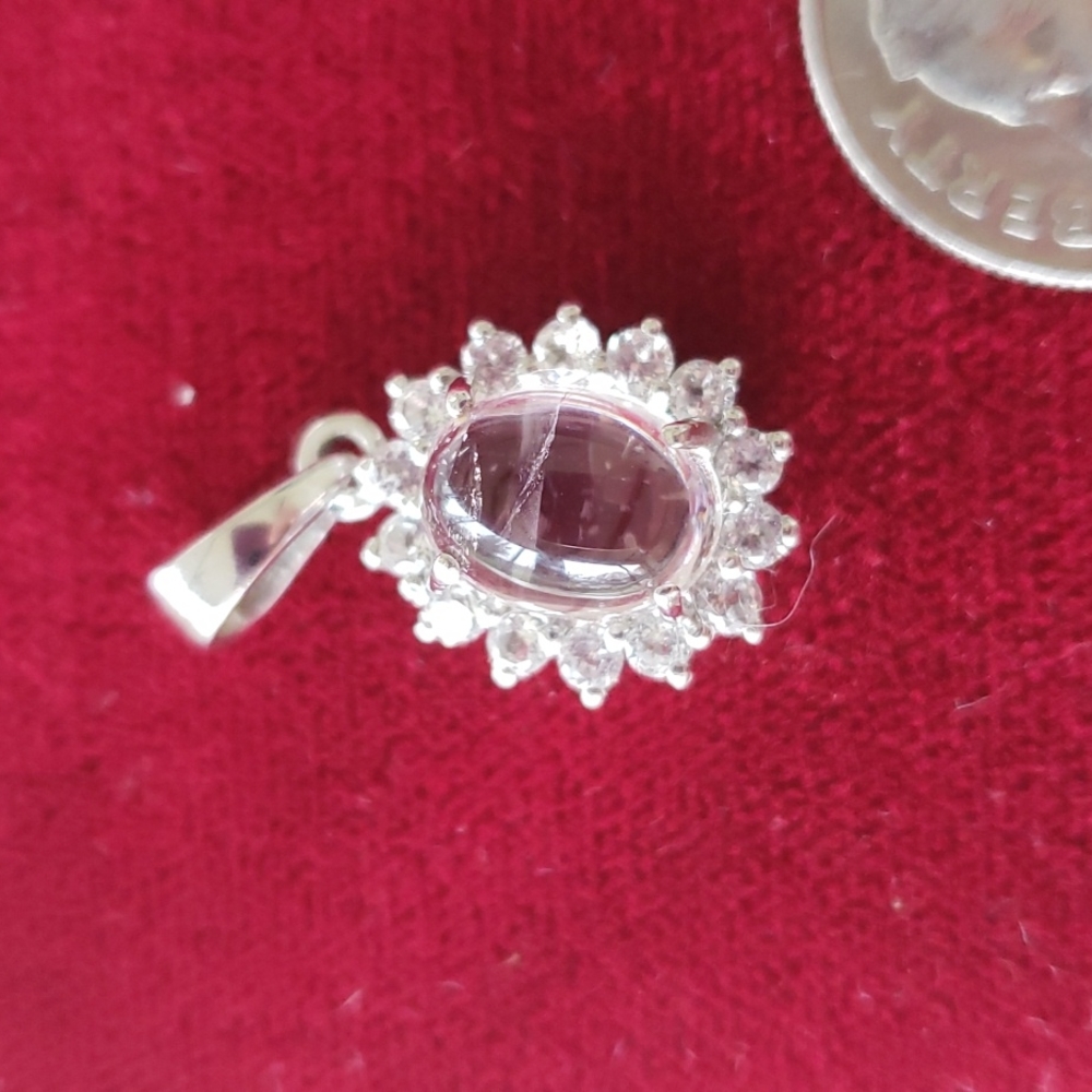 Clear gemstone pendant/charm